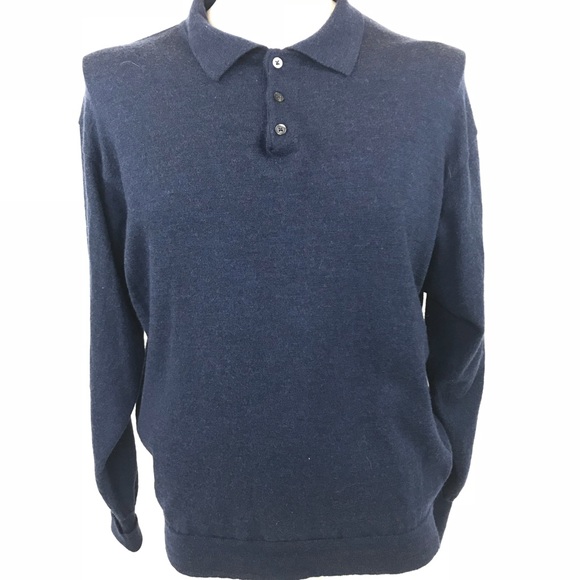 expert by evergreen Other - Expert Pullover Sweater Polo Merino Wool Large